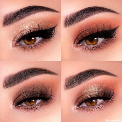 Nude Mood Eyeshadow Palette - Brown & Copper Palette with Metallic and Matte Finishes - High-Pigment Eye Makeup with a Long-Wearing Formula (0.3 Oz)