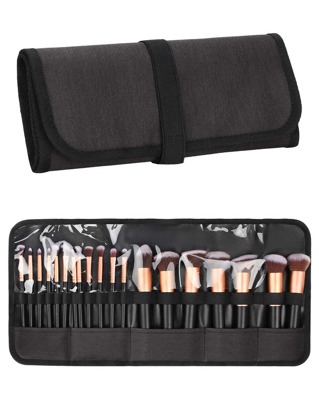 Makeup Brush Holder,Makeup Brush Organizer,Travel Makeup Brushes Bag Cosmetic Bags Pouch for Women Cosmetic Brushes Makeup Artist -Brushes Not Included
