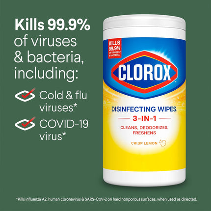Disinfecting Cleaning Wipes Variety Pack, 75 Count Each, Pack of 2 (Package May Vary)