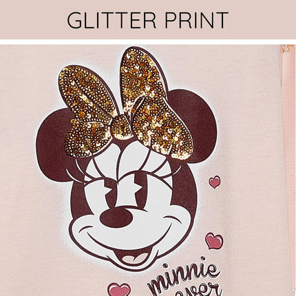 Minnie Mouse Peplum T-Shirt and Leggings Outfit Set Infant to Big Kid Sizes (18 Months - 14-16)