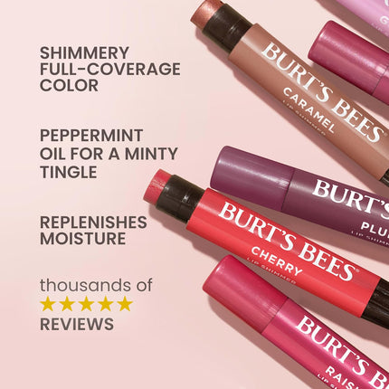 Lip Shimmer Nude Collection, Tinted Lip Balm Stick, Moisturizing for All Day Hydration with Natural Glowy Pigmented Finish & Buildable Color, 3 Warm Shades, Value Pack, 0.09 Oz., Three Tubes