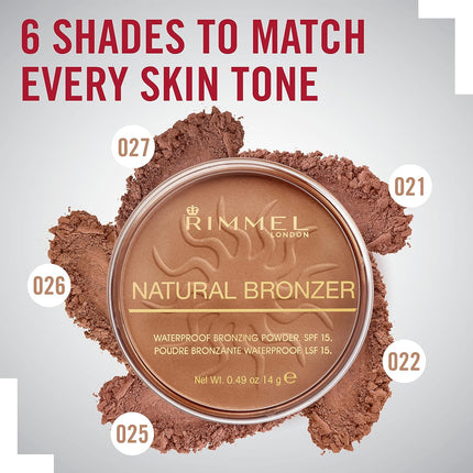 London Natural - 021 Sun Light - Bronzer, Matte Finish, 0.49Oz