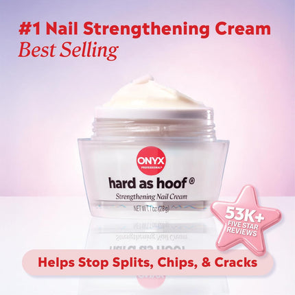 Hard as Hoof Nail Strengthening Cream, Island Coconut Scent - Nail Growth and Conditioning Cuticle Cream Stops Splits, Chips, Cracks & Strengthens Nails, 1 Oz