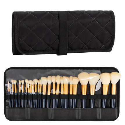 Makeup Brush Holder,Makeup Brush Organizer,Travel Makeup Brushes Bag Cosmetic Bags Pouch for Women Cosmetic Brushes Makeup Artist -Brushes Not Included