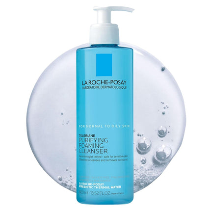 La Roche-Posay Toleriane Purifying Foaming Facial Cleanser, Oil Free Face Wash for Women & Men with Niacinamide + Ceramides, Pore Cleanser Safe for Sensitive Skin, Won’T Dry Out Skin, Soap Free, 400Ml