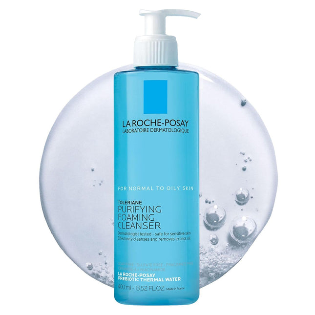 La Roche-Posay Toleriane Purifying Foaming Facial Cleanser, Oil Free Face Wash for Women & Men with Niacinamide + Ceramides, Pore Cleanser Safe for Sensitive Skin, Won’T Dry Out Skin, Soap Free, 400Ml