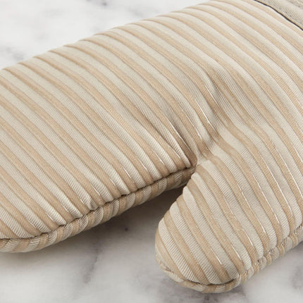 Quilted Cotton Terry Cloth Oven Mitt, Pot Holder, Kitchen Towel 4-Pack Set, Heat Resistant, Silicone Grip, 16"X26", 7"X13" & 7"X10", Milkshake