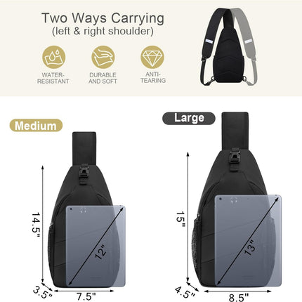 Crossbody Bags for Women Men Trendy Sling Bag Backpack Casual Chest Bag with Convertible Shoulder Strap