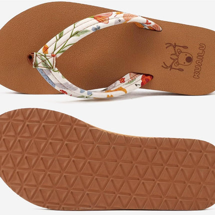 Womens Arch Support Flip Flops Ladies Comfort Lightweight Soft Yoga Mat Cushion Walking Thong Sandals