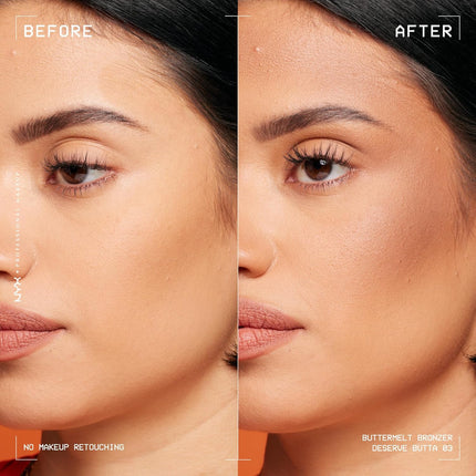 PROFESSIONAL MAKEUP Matte Buttermelt Bronzer, Longwear Face Makeup with up to 12 Hours of Wear, Vegan Formula - Deserve Butta (Light Medium Cool)