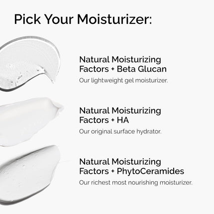 Natural Moisturizing Factors + Beta Glucan, Lightweight Gel Moisturizer for All-Day Hydration, 3.4 Fl Oz
