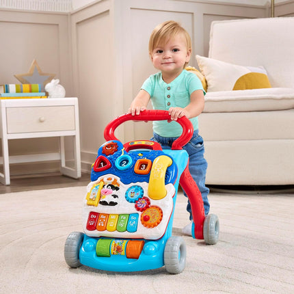 Sit-To-Stand Learning Walker (Frustration Free Packaging), Blue