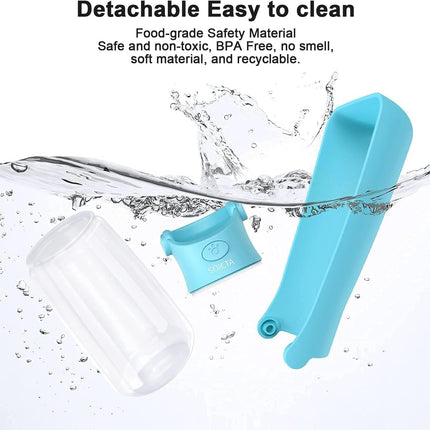 Portable Dog Small Animals Water Bottle for Walking 19 OZ or 12 OZ Pet Water Bottles for Puppy Medium Large Dogs Little Animals Water Dispenser Dog Small Animals Water Bowl