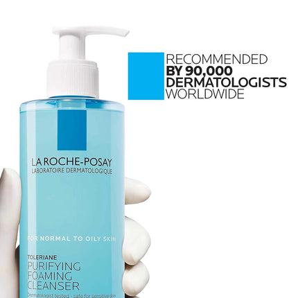 La Roche-Posay Toleriane Purifying Foaming Facial Cleanser, Oil Free Face Wash for Women & Men with Niacinamide + Ceramides, Pore Cleanser Safe for Sensitive Skin, Won’T Dry Out Skin, Soap Free, 400Ml