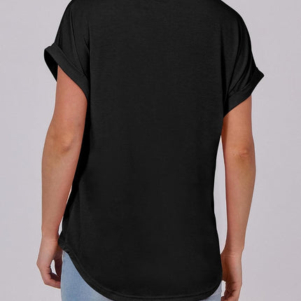 Womens Short Sleeve Henley Tops V Neck Dressy Casual Blouses Summer Trendy Tee Shirts 2026 Vacation Fashion Clothes
