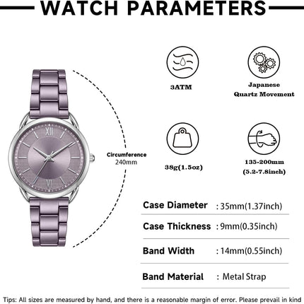 Women Watch Roman Numeral Dial Analog Watch