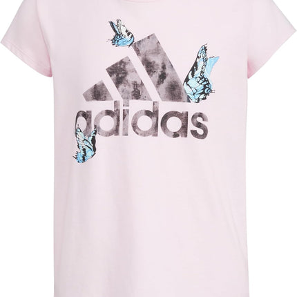 Adidas Girls' Short Sleeve Scoop Neck Tee T-Shirt