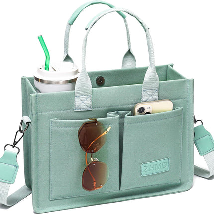 Canvas Tote Bag for Women,Women'S Bags Crossbody Bags Work Laptop Tote Bag Large Handbags Purse for Travel Nurse Teacher