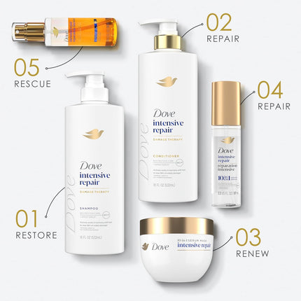 Dove Hair Intensive Repair 10In1 Serum Mask for Damaged Hair with Bio-Protein Care Technology and Amino Serum 9.2 Fl Oz