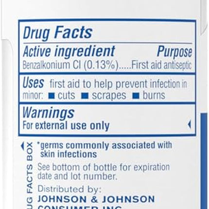 Band-Aid Brand Antiseptic Cleansing Foam for Kids, First Aid Antiseptic Foam Kills Germs to Prevent Infection, with Benzalkonium Cl, No Sting, 2.3 Fl. Oz