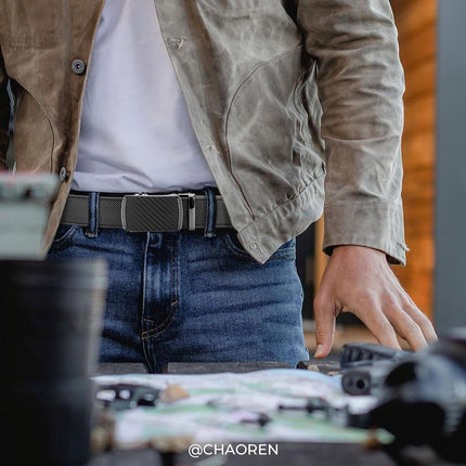 Mens Belt Leather Ratchet Belt - Customizable Fit, Effortless Style (35Mm)