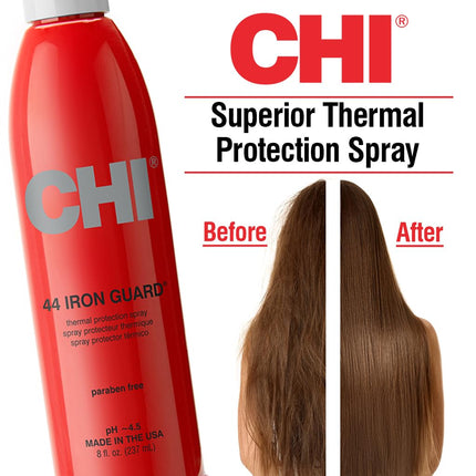 CHI 44 Iron Guard Thermal Protection Spray – Heat Protectant for All Hair Types