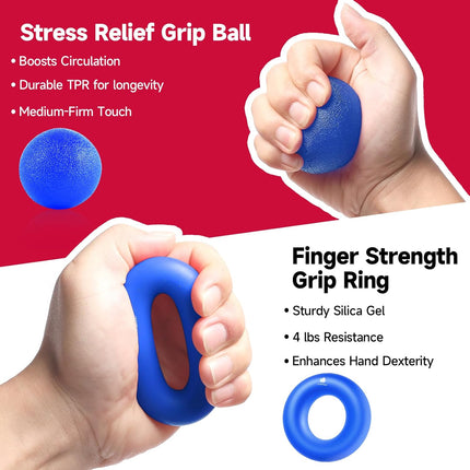 Grip Strengthener Forearm Strengthener Hand Grips Strengthener Kit - 5 Pack Adjustable Resistance