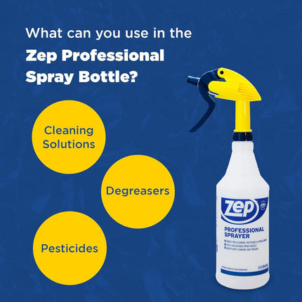 Professional Sprayer Bottle, 32 Oz, Pack of 3, HDPRO1 | Versatile Adjustable Nozzle, Fine Mist or Powerful Spray, Refillable for Diluted Concentrate