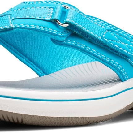 Clarks Women’s Breeze Sea Flip-Flops – Adjustable Lightweight Casual Sandals