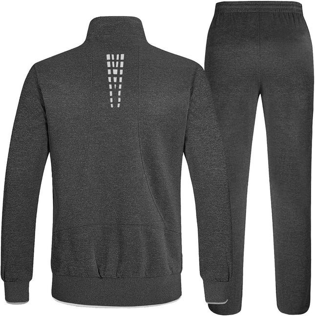 Men'S Tracksuits Sweatsuits for Men Sweat Track Suits 2 Piece Casual Athletic Jogging Warm up Full Zip Sets