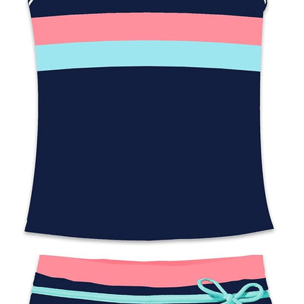 Little Girls' Summer Swimwear Two Piece Boyshort Tankini Kids Swimsuit