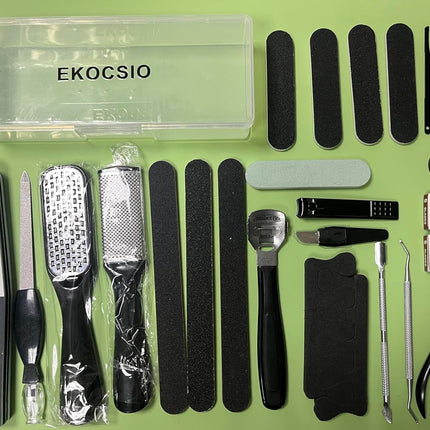36 in 1 Pedicure Kit, Professional Pedicure Tools Foot Rasp Foot Dead Skin Remover for Home & Salon Care