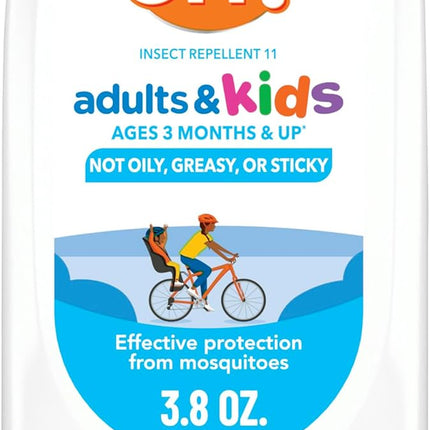 OFF! Insect Repellent Lotion for Adults & Kids, Fragrance-Free Picaridin Bug Repellent for Everyday Deet-Free Protection from Mosquitoes and Ticks, 3.8 Oz | Insect-Repellants