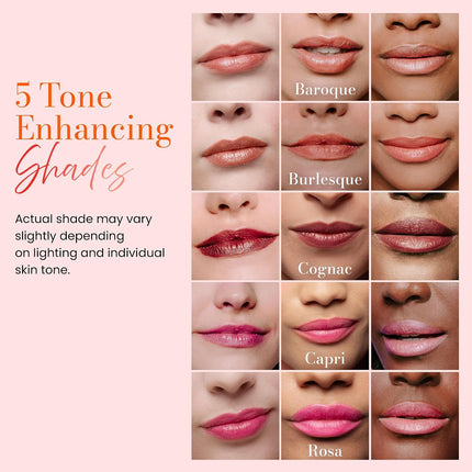 Retractable Lip Crayon, High Shine Long Lasting Lip Liner with Vitamins C & E, Shea & Cocoa Butter, Ultra Smooth Full Coverage Lipstick with Antioxidant Protection, Cognac