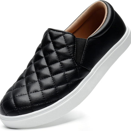 Loafers for Women Memory Foam Slip on Sneakers Elees Quilted 1.0 Comfort Fall Shoes