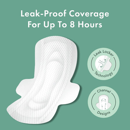Organic Cotton Cover Sanitary Pads for Women Moderate (Regular, 56 Ct) | Ultra Thin Period Pads with Wings, Regular Absorbency, Unscented, Chlorine Free, Period Essentials, Feminine Care