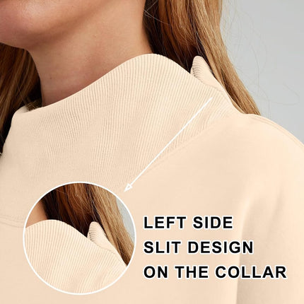 Womens Oversized Sweatshirts Mock Neck Pullover Long Sleeve Tops Fall Fashion Outfits 2026 Clothes