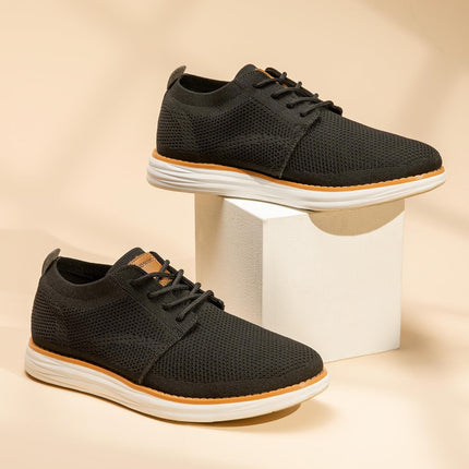 Men'S Knitflex Breeze Mesh Sneakers Oxfords Lace-Up Lightweight Casual Walking Shoes