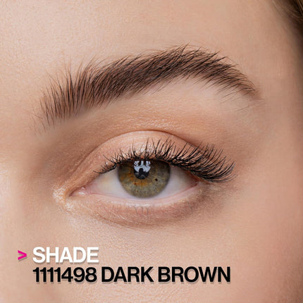 Ultimate Eyebrow Makeup Kit, Long-Lasting Matte Brow Powder, Tweezers, Wax & Brush, Built-In Mirror, Purse-Friendly Compact - Dark Brown