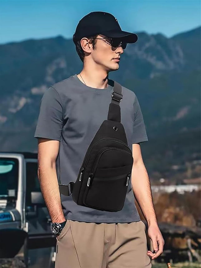 Small Sling Bag Crossbody Bags for Women Men, Sling Backpack Chest Daypack Cross Body Bag for Travel Outdoor