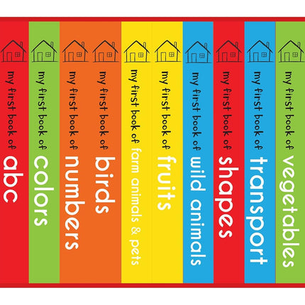 My First Library: Boxset of 10 Board Books for Kids