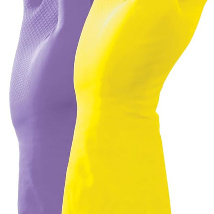 Large Reusable Latex Gloves, 2 Color, 2 Pairs