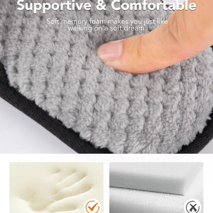 Men'S Cotton Knit Slippers Lightweight Memory Foam Indoor Breathable House Shoes with Anti-Skid Sole