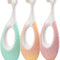 Baby & Toddler Toothbrush for Age 0-2 Years Old - Extra Soft with 10000 Floss Bristles for Gum Care (3 Pack)