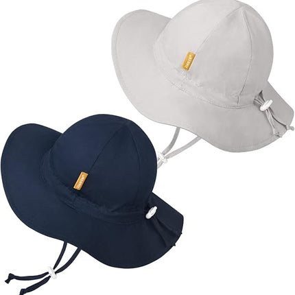 Baby & Kids UPF 50+ Sun Hat – Adjustable Wide-Brim Bucket Hat for Outdoor & Beach Wear, 6 Months–4T