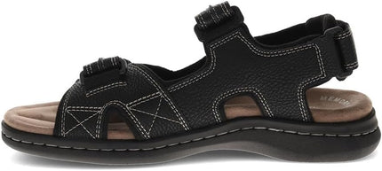 DOCKERS Men’s Newpage Outdoor Sport Sandals – Memory Foam Walking Sandals, Size 10, Black