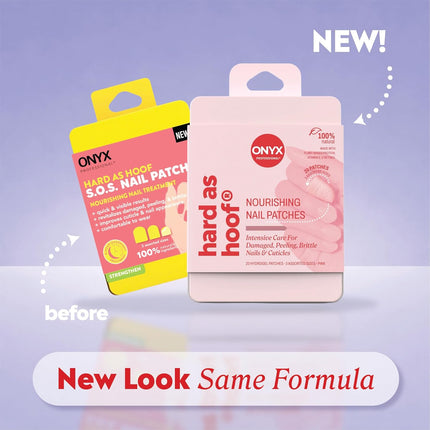 Hard as Hoof Nail Repair Patches - Nail and Cuticle Strengthening Treatment, Nail Strengthener and Growth, Nail Care, 20 Count