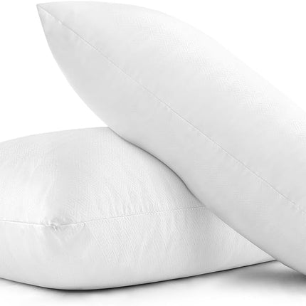 EIUE Queen Size Bed Pillows 2-Pack – 20 x 30 Inch Down Alternative Microfiber Filled Sleeping Pillows, Black