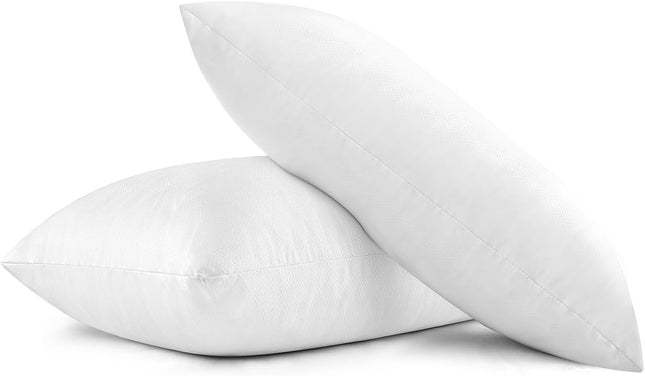 EIUE Queen Size Bed Pillows 2-Pack – 20 x 30 Inch Down Alternative Microfiber Filled Sleeping Pillows, Black