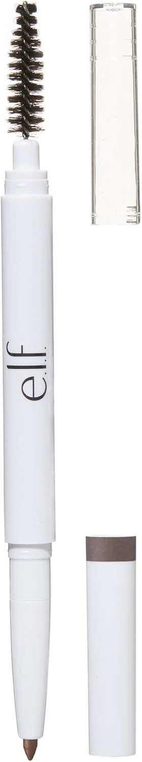 e.l.f. Instant Lift Brow Pencil – Dual-Sided Precision Eyebrow Pencil with Fine Tip & Spoolie, Shapes, Defines & Fills Brows, Neutral Brown, 0.006 Oz